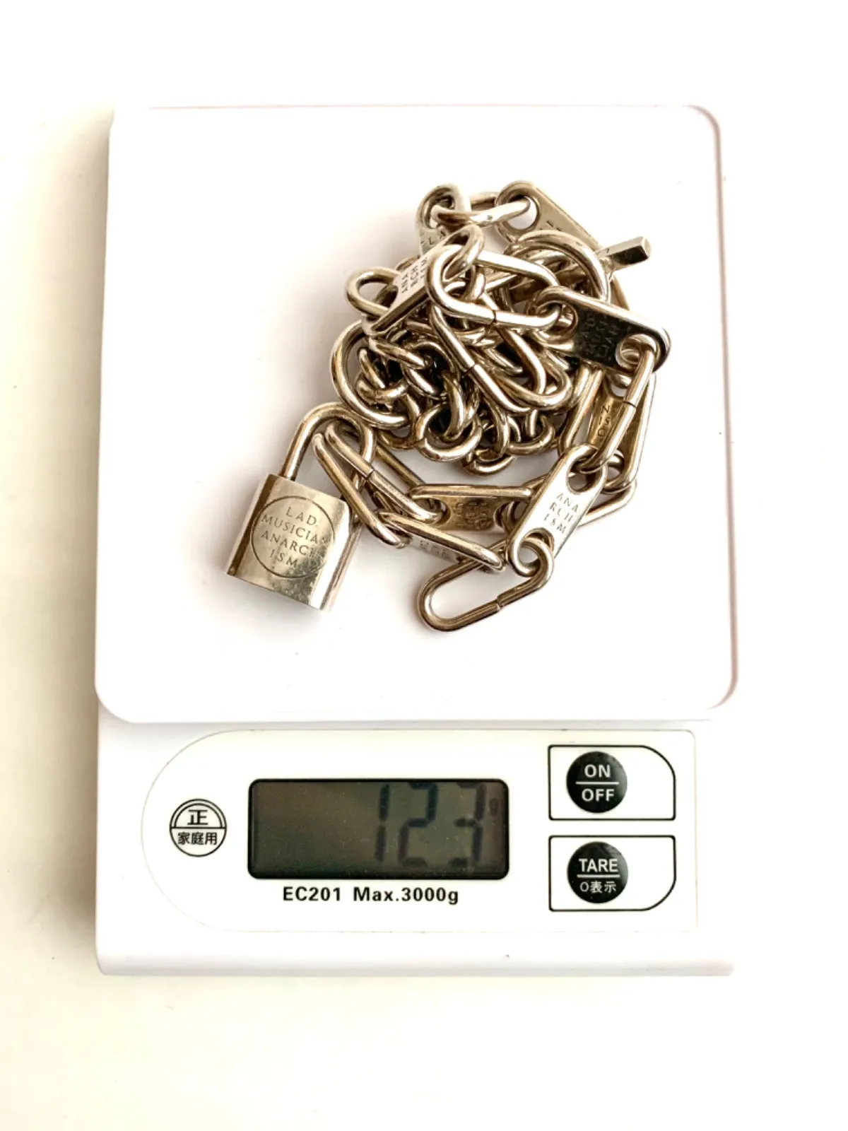 LAD MUSICIAN 22SSパドロックチェーンネックレス。 22ss LAD MUSICIAN ヴィンテージ加工 パドロックチェーン