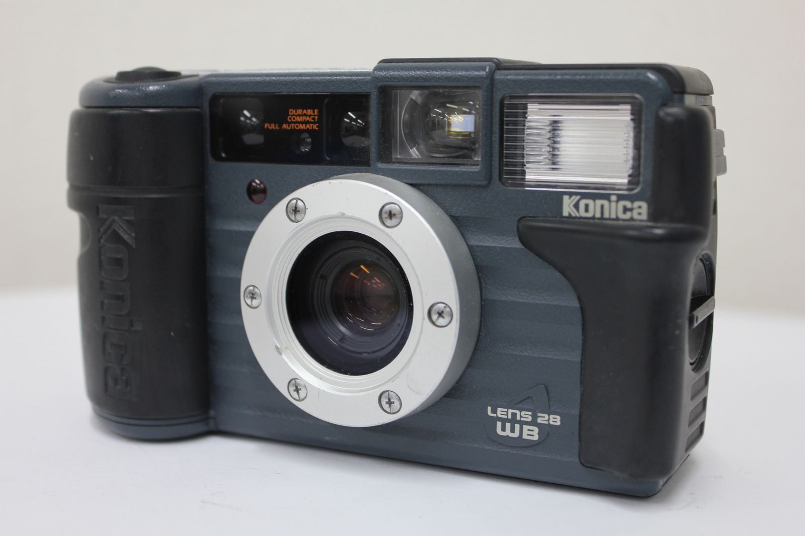 返品保証 コニカ KONICA 現場監督 28 WB コンパクトカメラ e3079