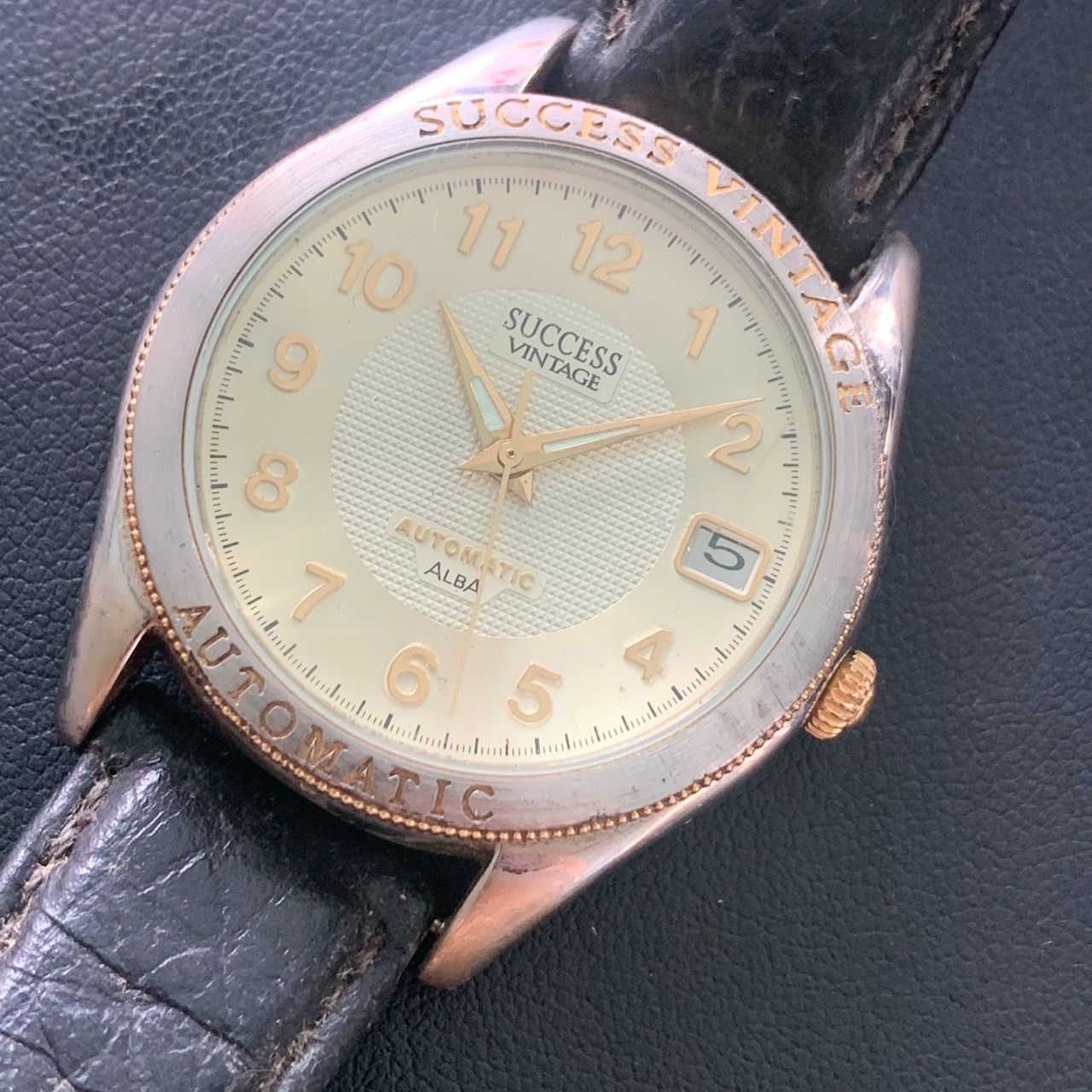 セイコー ALBA 腕時計 メンズ SUCCESS VINTAGE 自動巻き腕時計 
