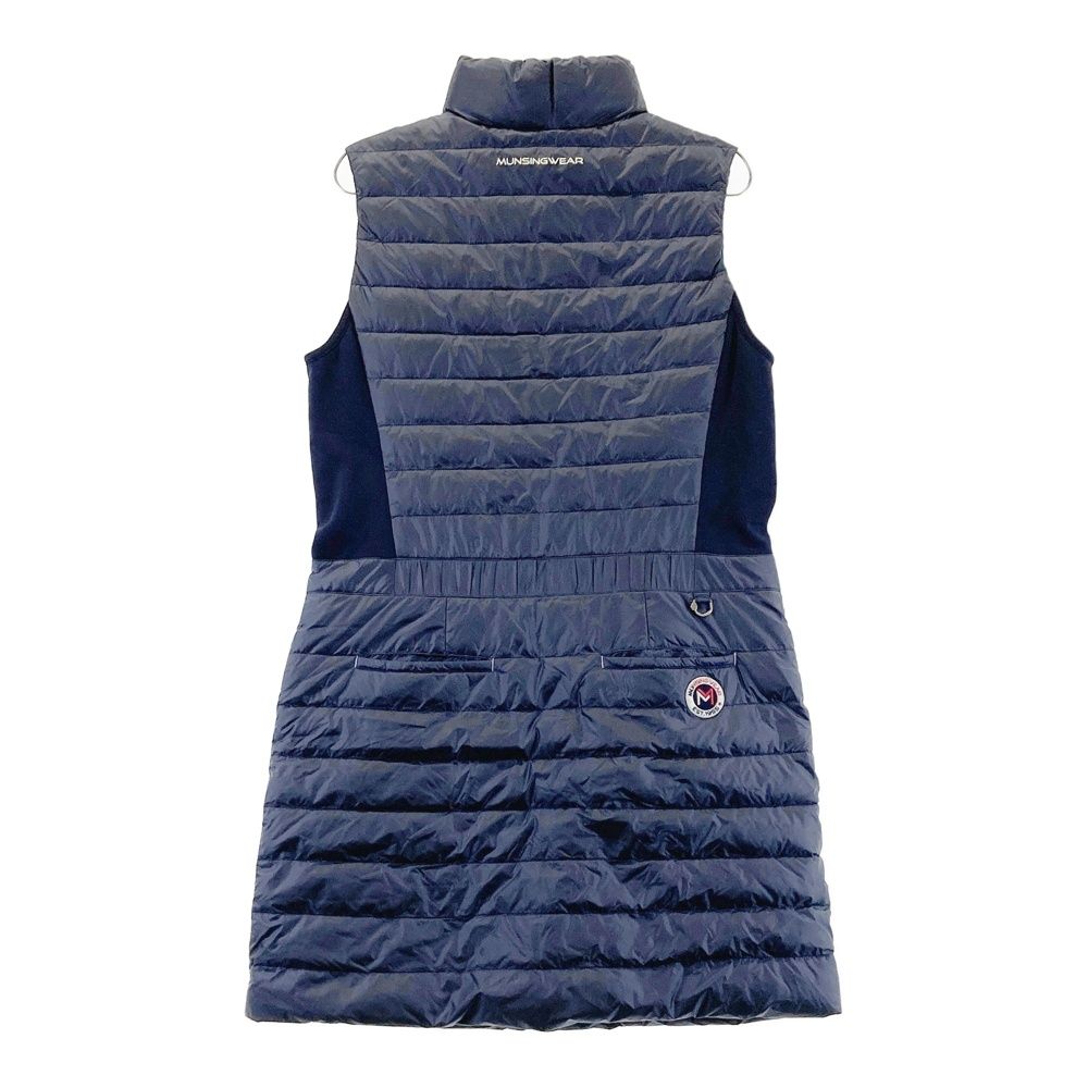 Munsingwear ダウン　ノースリーブワンピース ゴルフウェア　ネイビー Munsingwear ダウン ノースリーブワンピース ゴルフウェア ネイビー