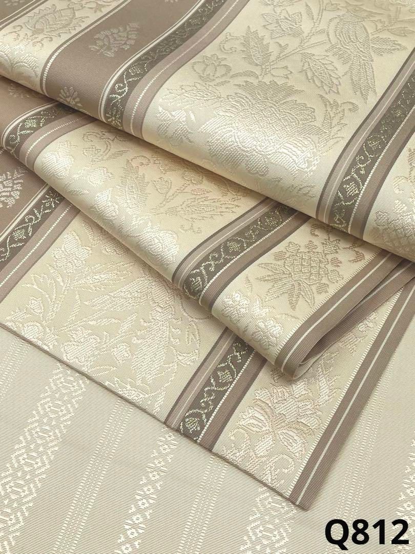 博多織 リバーシブル 全通 袋帯 献上柄 鳥 金糸 正絹 ガード加工済