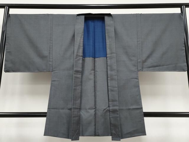 平和屋着物●男性　紬　亀甲文　キングサイズ　正絹　逸品　AABD9331ck 平和屋着物○男性 紬 100亀甲 総詰め キングサイズ 正絹 逸品 DAAS2297tw
