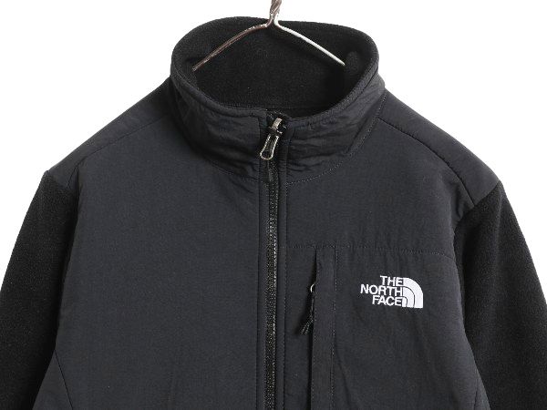 ノースフェイス デナリ ジャケット レディース M 古着 アウトドア フリース ナイロン ブルゾン ジャンパー フルジップ ハイネック ブラック