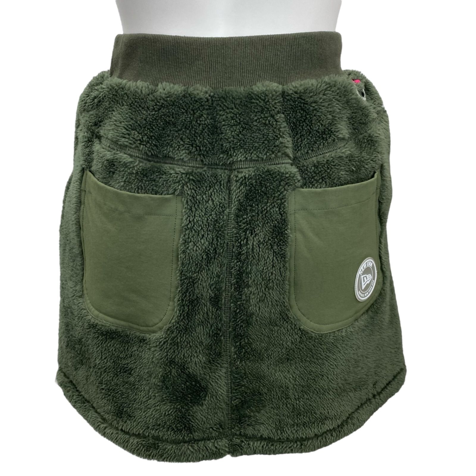 □ニュー エラ NEW ERA ボアフリース スカート ミニ ゴルフ オリーブ M