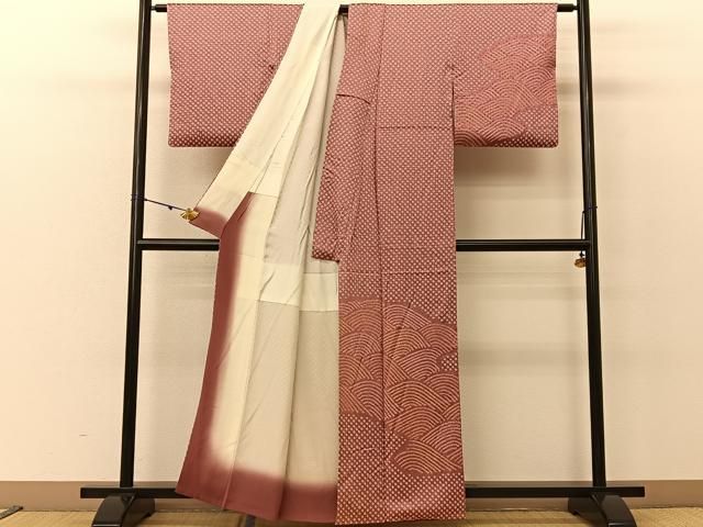 平和屋着物□訪問着 総絞り 流水文 正絹 逸品 BAAU3531hj - メルカリ