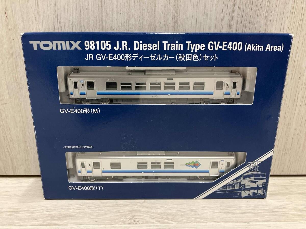 ジャンク Ｎゲージ TOMIX 98105 JR GV-E400形ディｰゼルカｰ 秋田色 セット トミックス パーツ あり