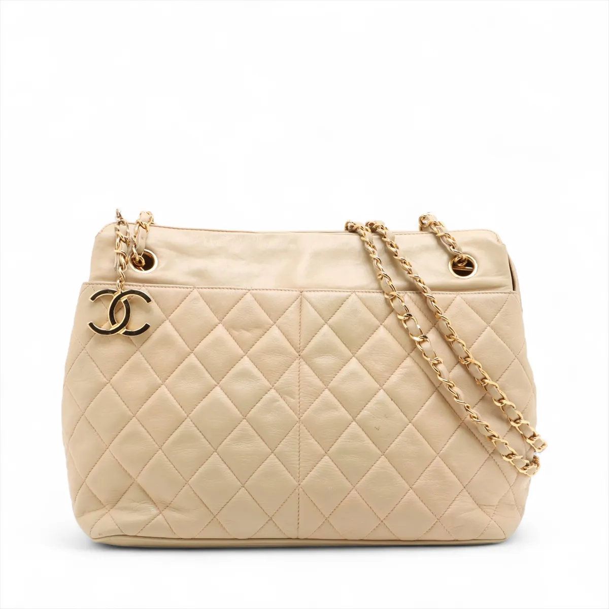 シャネル マトラッセ レザー チェーン ショルダーバッグ 肩掛け トート ハンド 本革 レディース MMM CW50-5