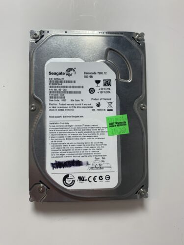 Seagate Barracuda 7200.12 500 GB、内蔵、7200 RPM (ST3500418AS) ハードドライブ