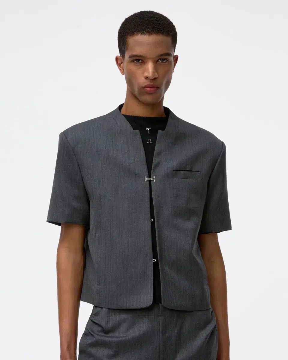 ADER ERROR アーダーエラー 半袖 ブレーザー グレー