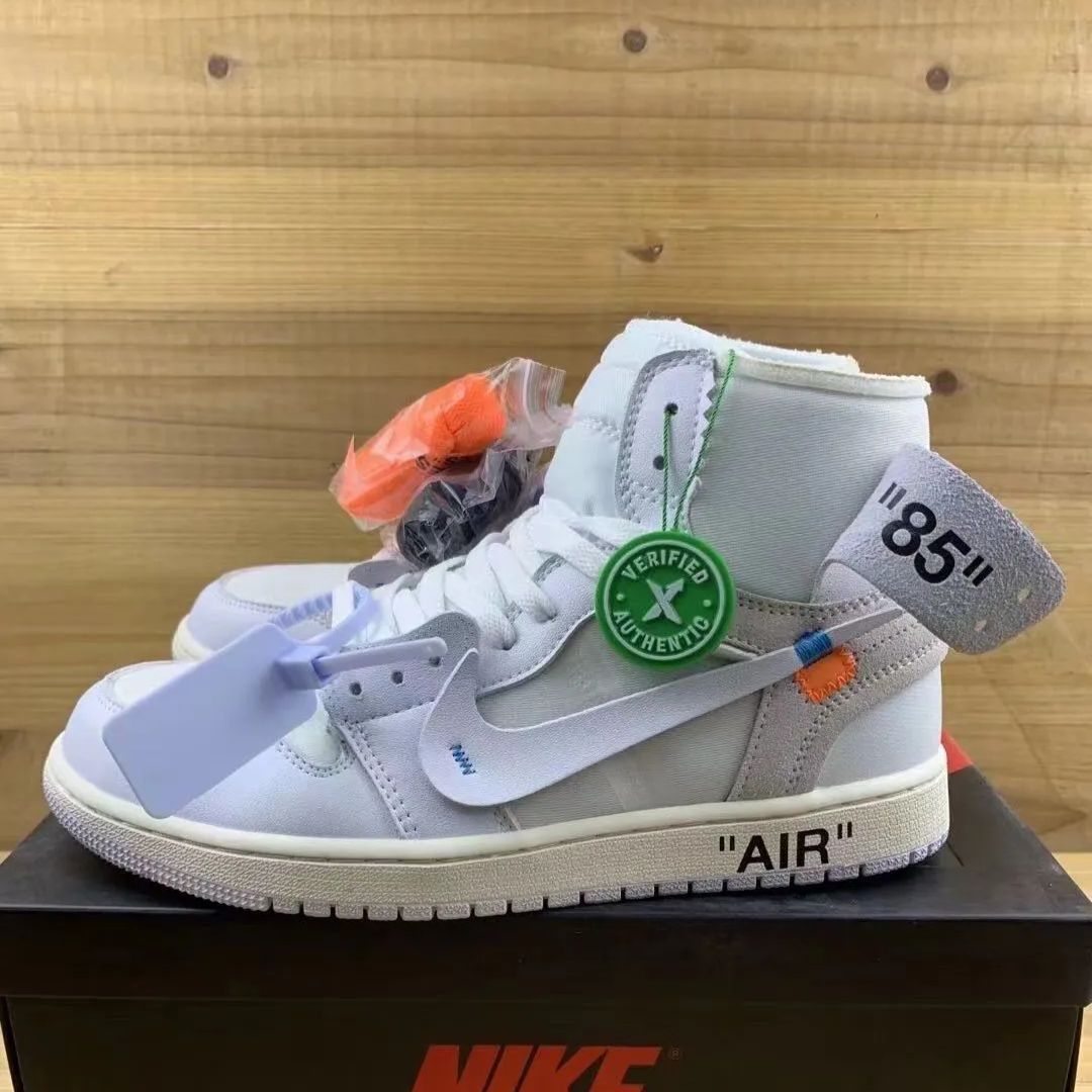 新品未使用 ナイキ OFF-WHITE x Jordan Air Jordan 1 Retro High White スニーカー