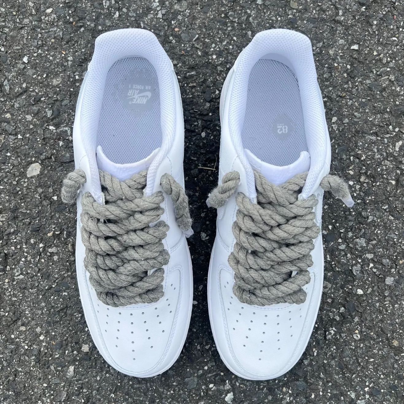 NIKE AIR FORCE1 ロープカスタムスニーカー - メルカリ