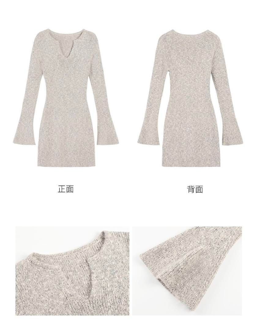 Vネックセクシーミニワンピース 春デートにピッタリ