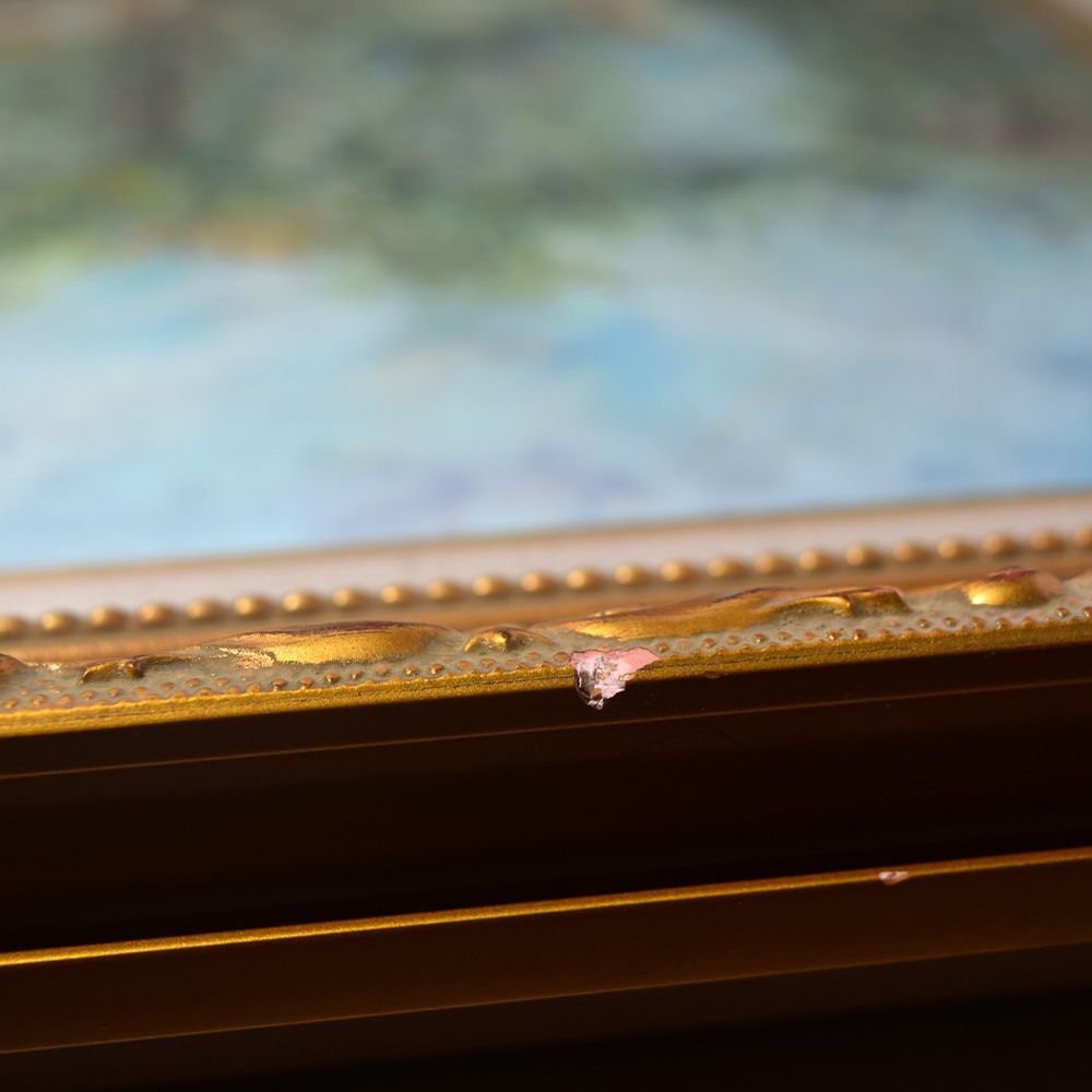 油彩画 1973 【唐津】 作者不明 油彩画 1973 【唐津】 作者不明