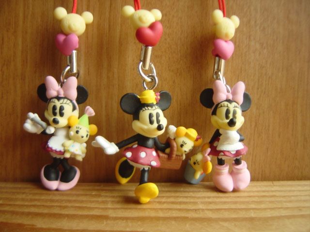 ♯Fsa26PZディズニーミニー＆ベアフィギュアストラップ全6種