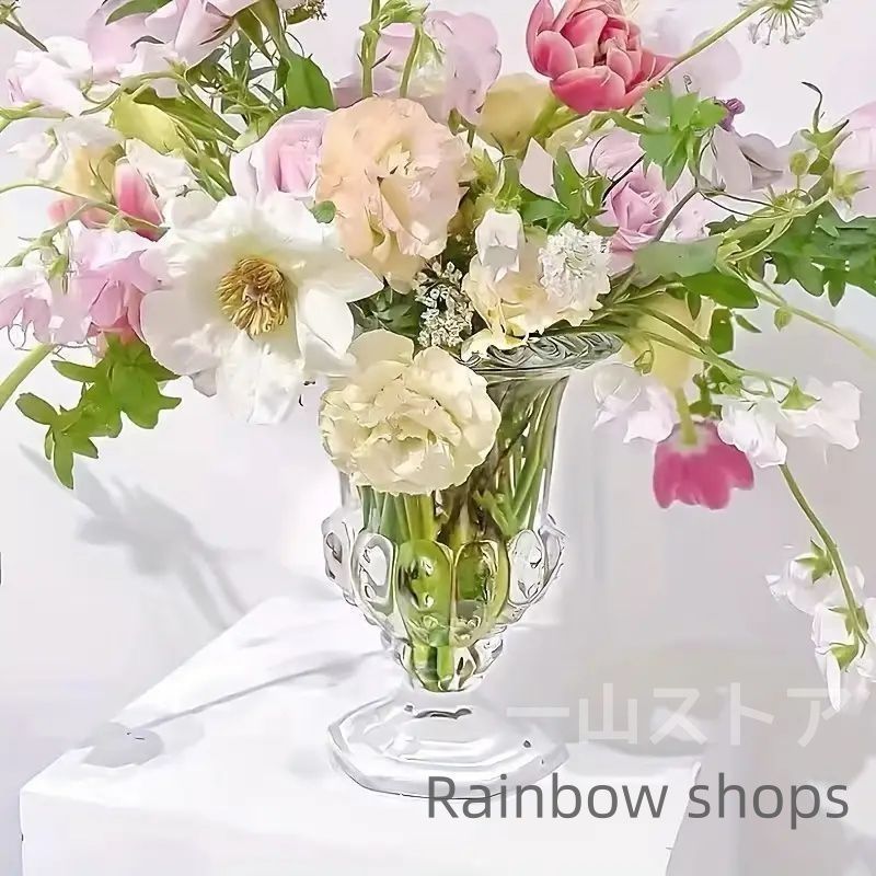 【新品未使用　期間限定お値下げ中】ベネチアンガラス 花瓶 エレガントなデザイン Amazon.co.jp: 置物 花瓶 ベネチアングラス調 赤 イタリア製