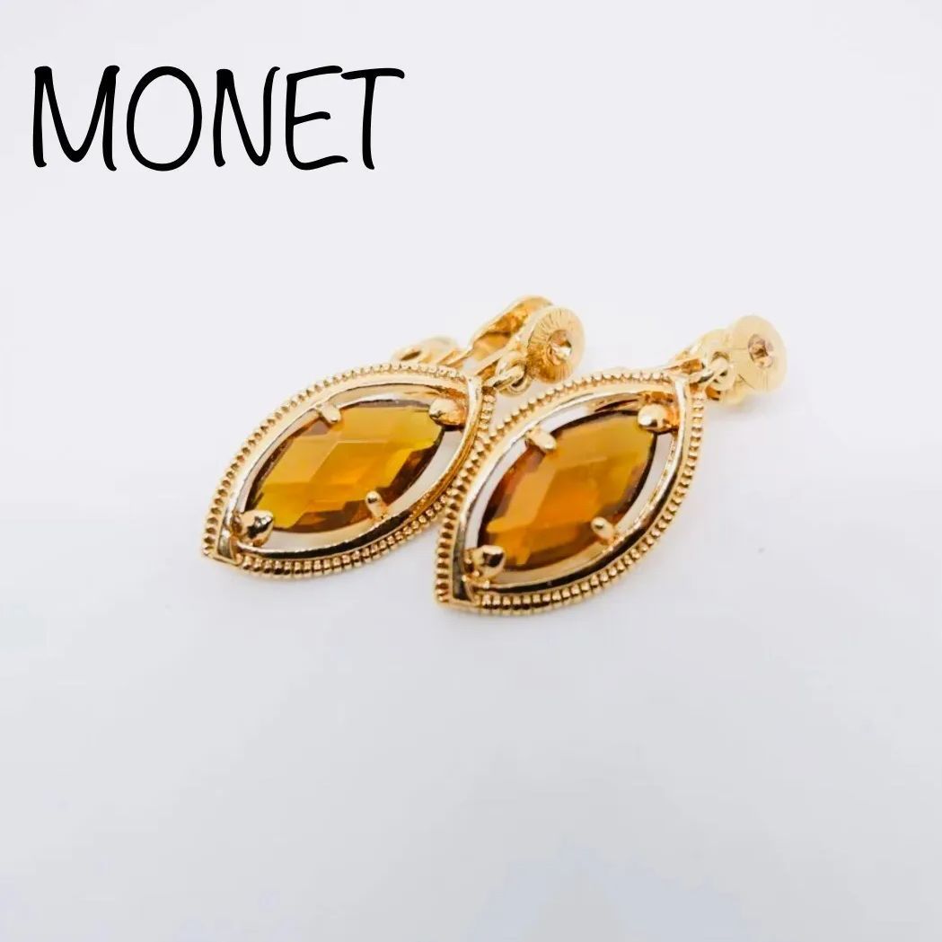 ブルーオブシディアン＆ジルコンのピアス 14kgf ブルーオブシディアン