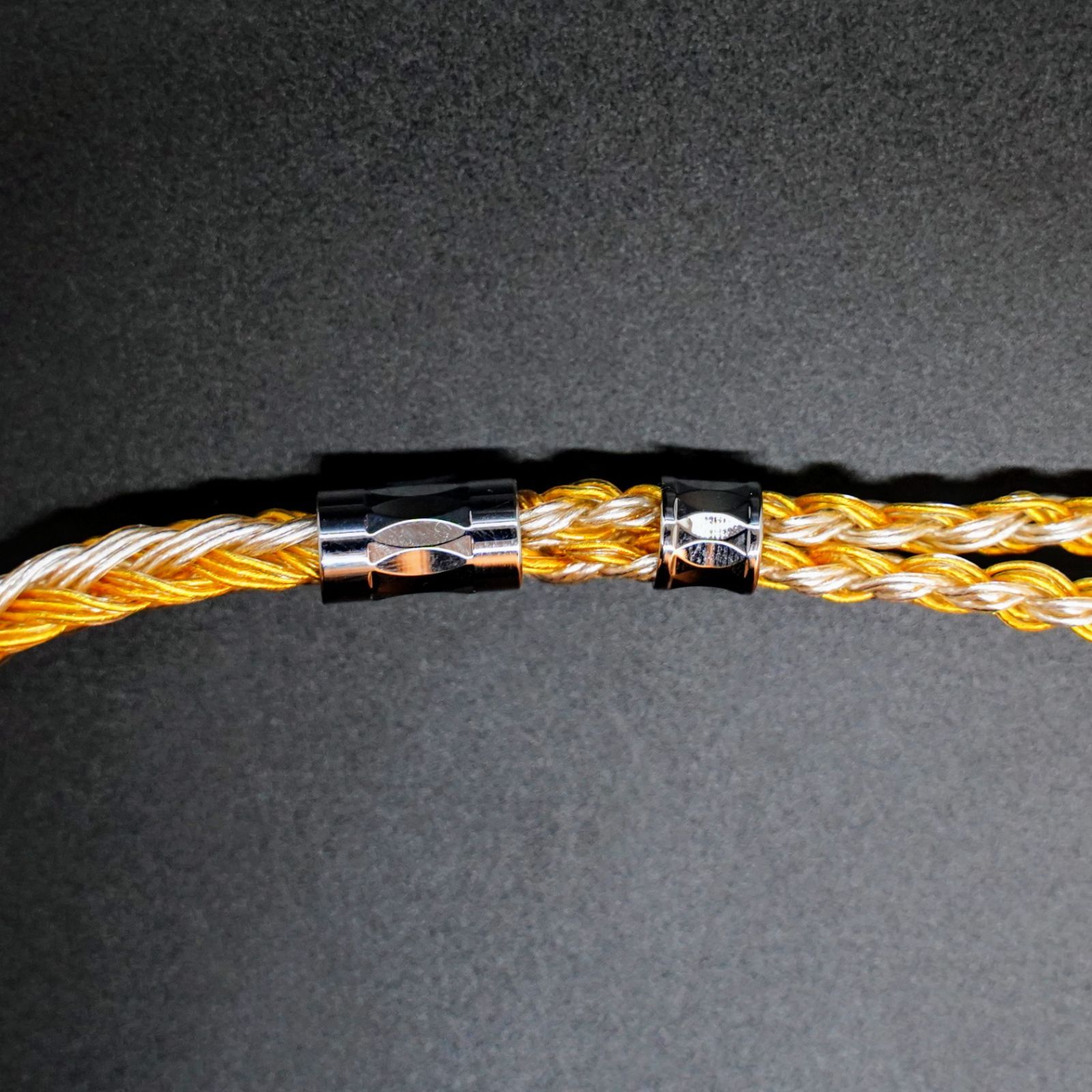 オーダーメイド】24コア金メッキ銀メッキ編み込みCIEM 2PIN 4.4mm