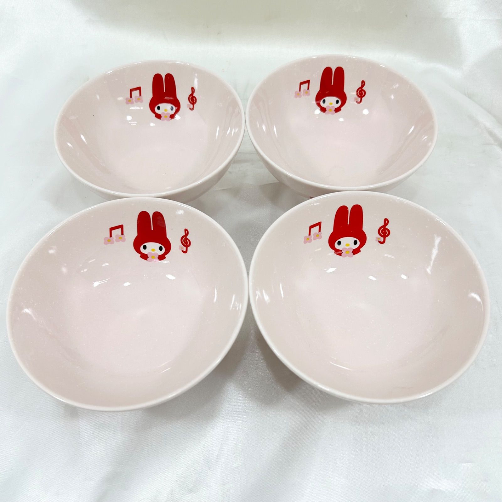マイメロディ マイメロ 食器 7点セット お茶碗4客 お皿2枚 マグカップ1 