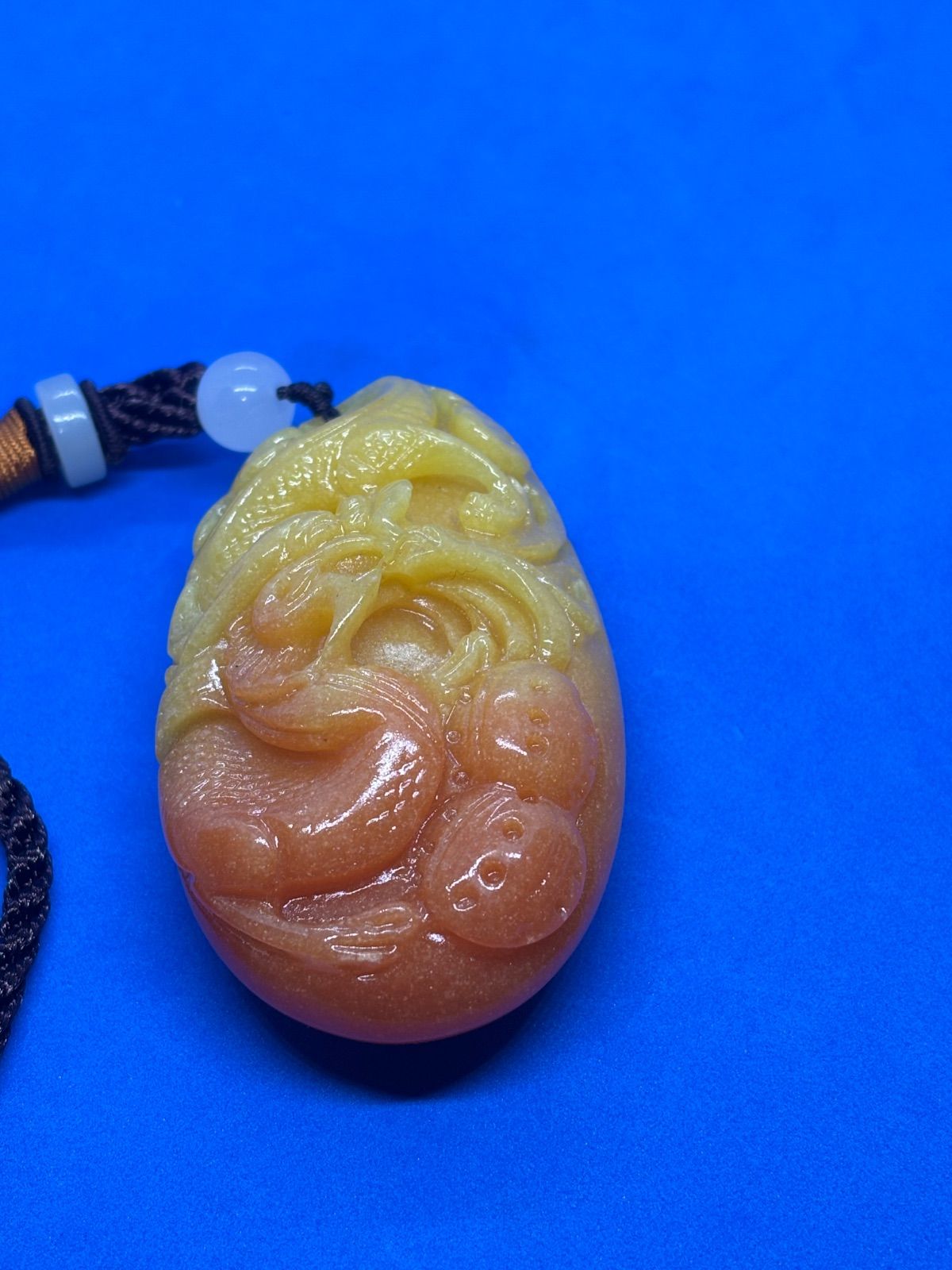 寿山石 手把件 精工彫刻「飛龍在天」】73×42×28mm / 98g5371 - メルカリ