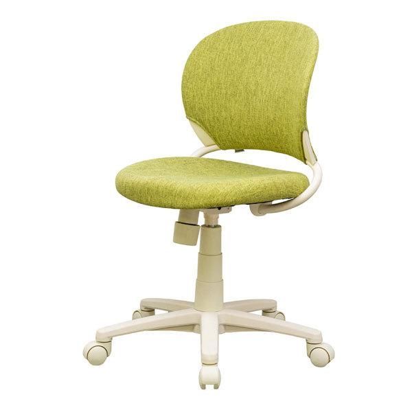 コイズミ コーディネートチェア 回転学習デスクチェア 布張り ラファンチェア la fan Chair グリーン色 KWC-222　未開封新品　元箱入り