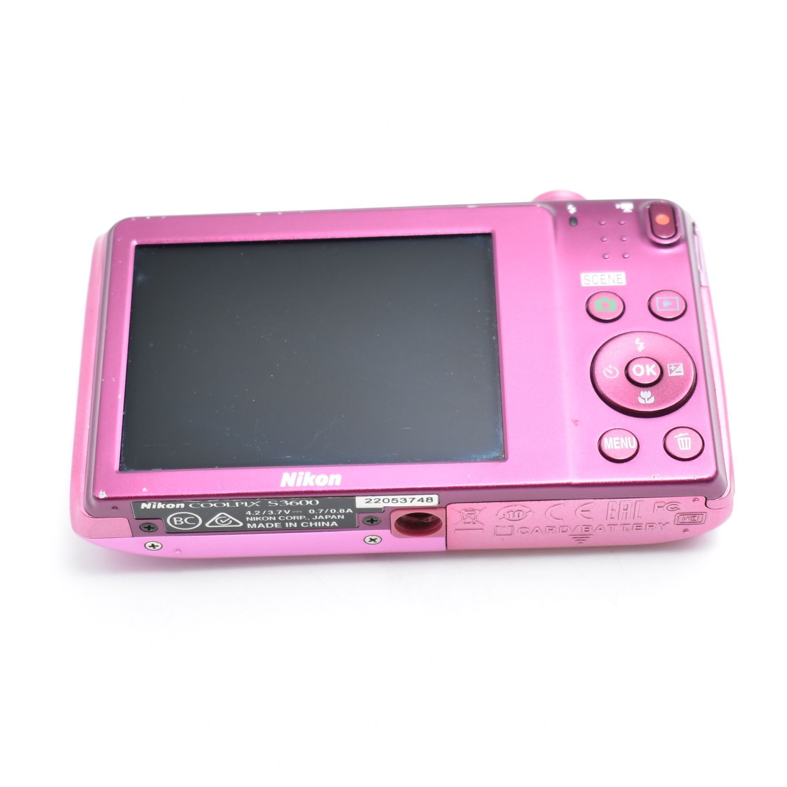 B#8131 Nikon デジタルカメラ COOLPIX S3600 8倍ズーム 2005万