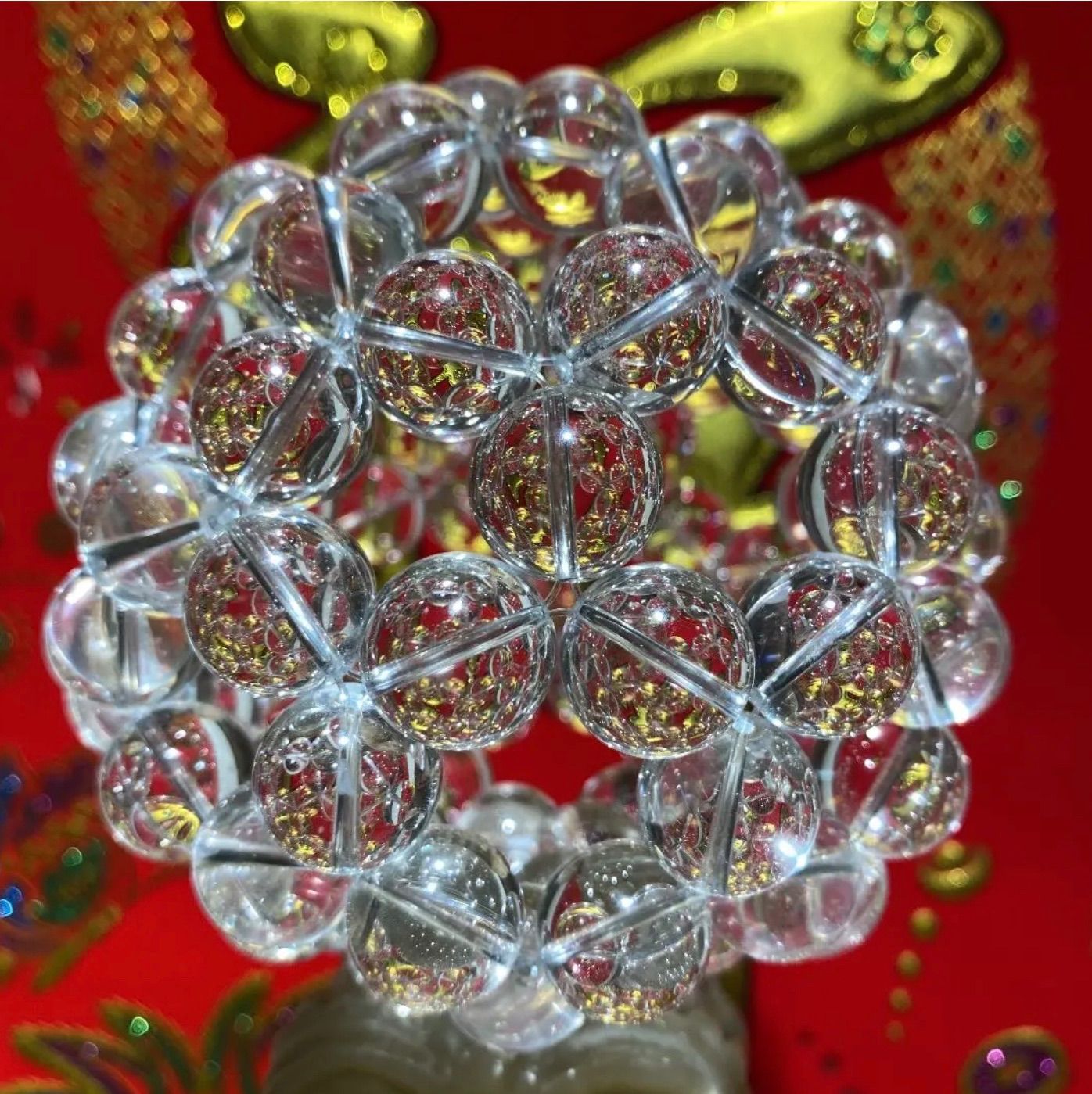 16mmA級品水晶フラーレン置物❣️ 宇宙エネルギー✨美しい　幸福呼ぶ奇石 16mmA級品水晶フラーレン置物❣️ 宇宙エネルギー✨美しい 幸福呼ぶ