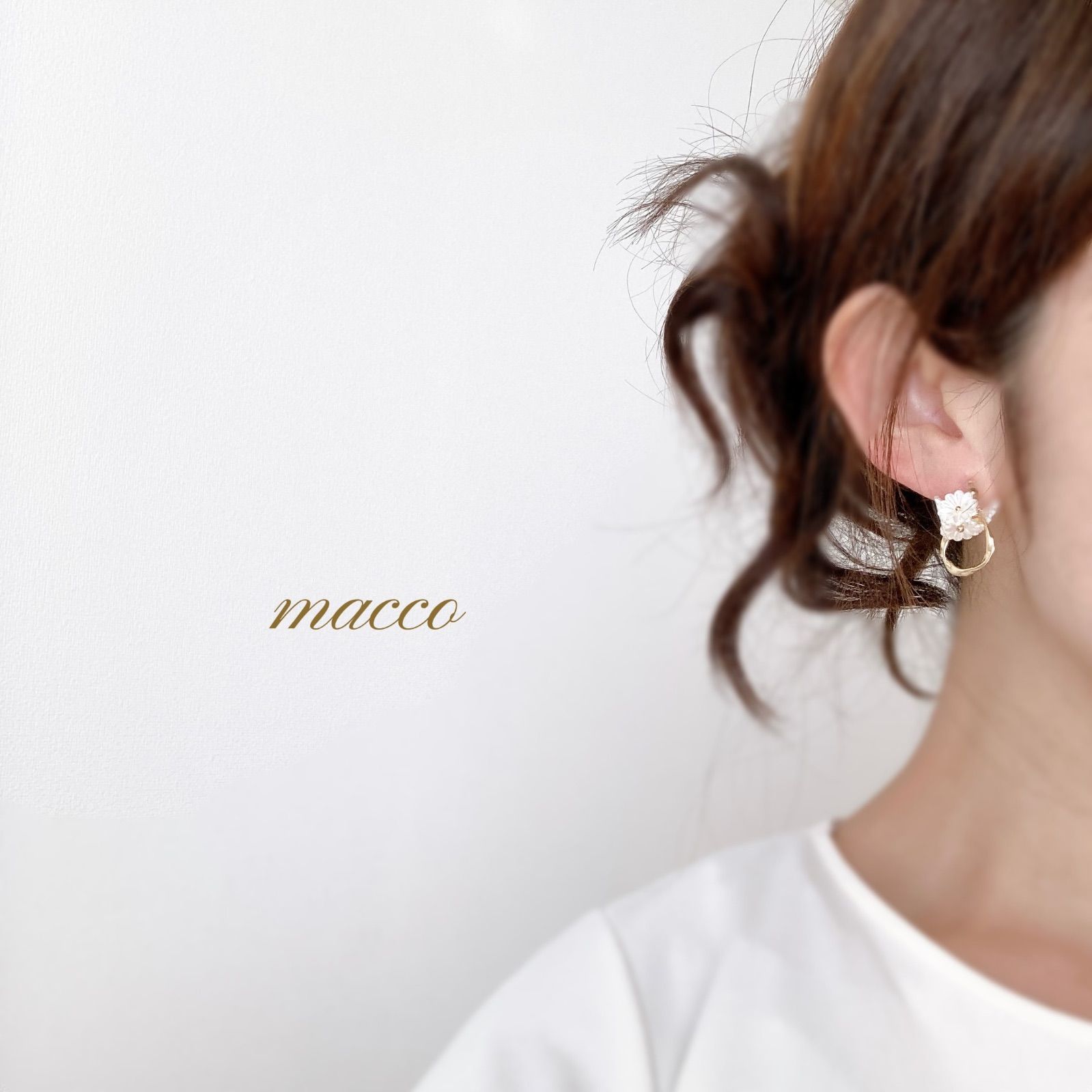 ハンドメイドピアス　No.1744 金具変更無料♡ ハンドメイドピアス No.1744 maccoshop - メルカリ