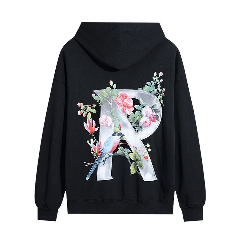 REPRESENT | Fresh flower R ロゴ スウェットパーカー ブラック