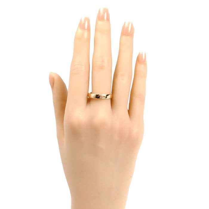 HERMES エルメス K18PG ピンクゴールド ヘラクレス ダイヤ リング  