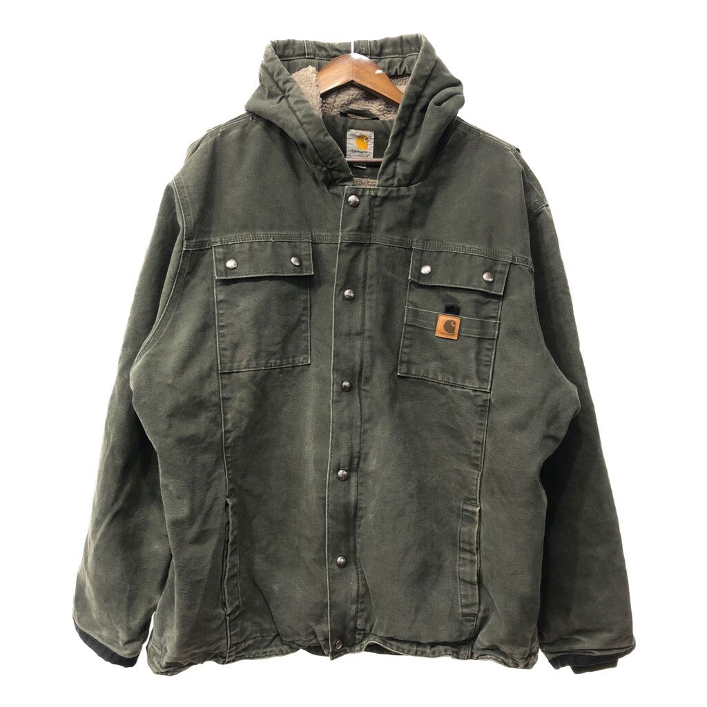 Carhartt カーハート ダック ボア ジャケット 大きいサイズ オリーブ