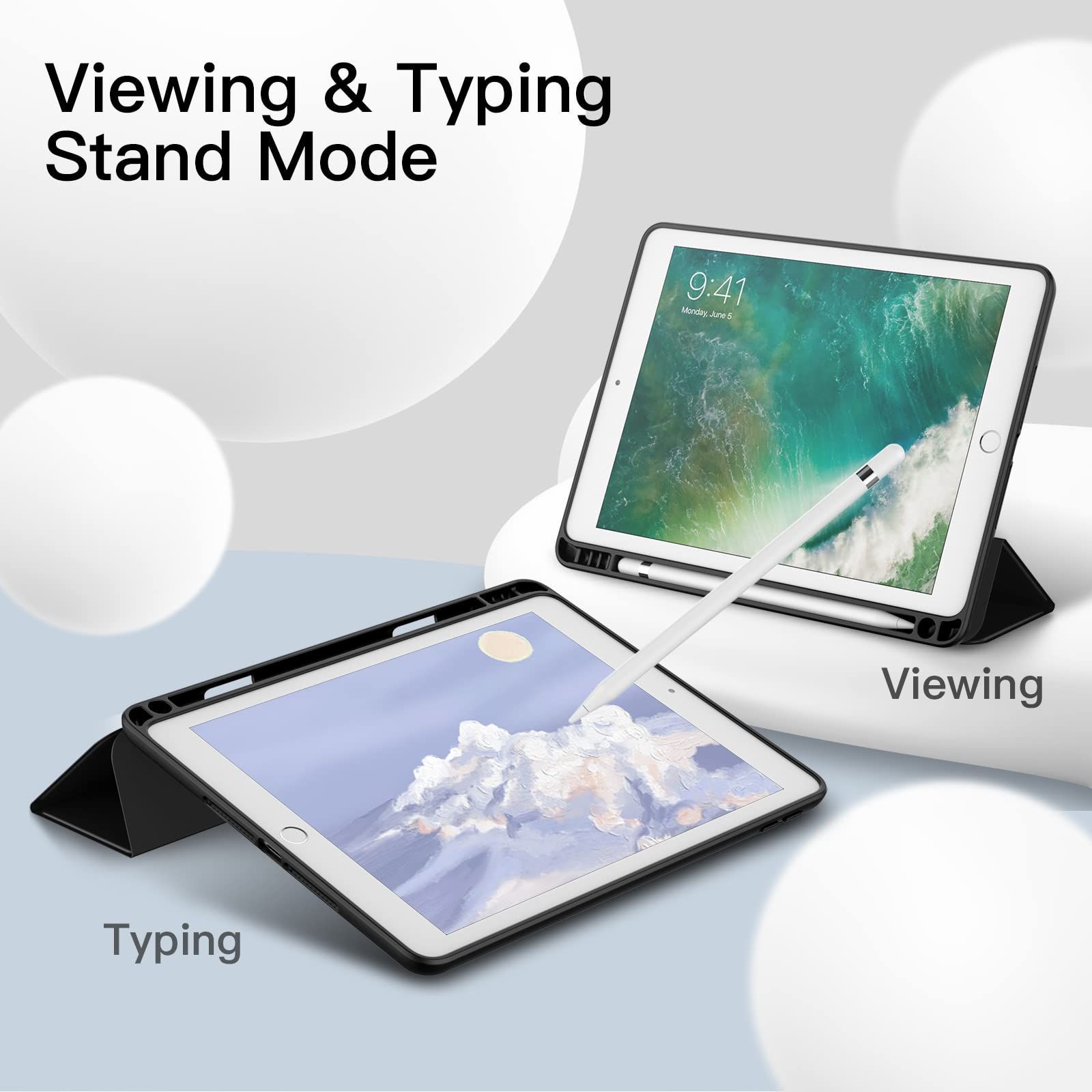 色: ブラック】JEDirect iPad 9.7インチ ケース第65世代、2 - メルカリ ...