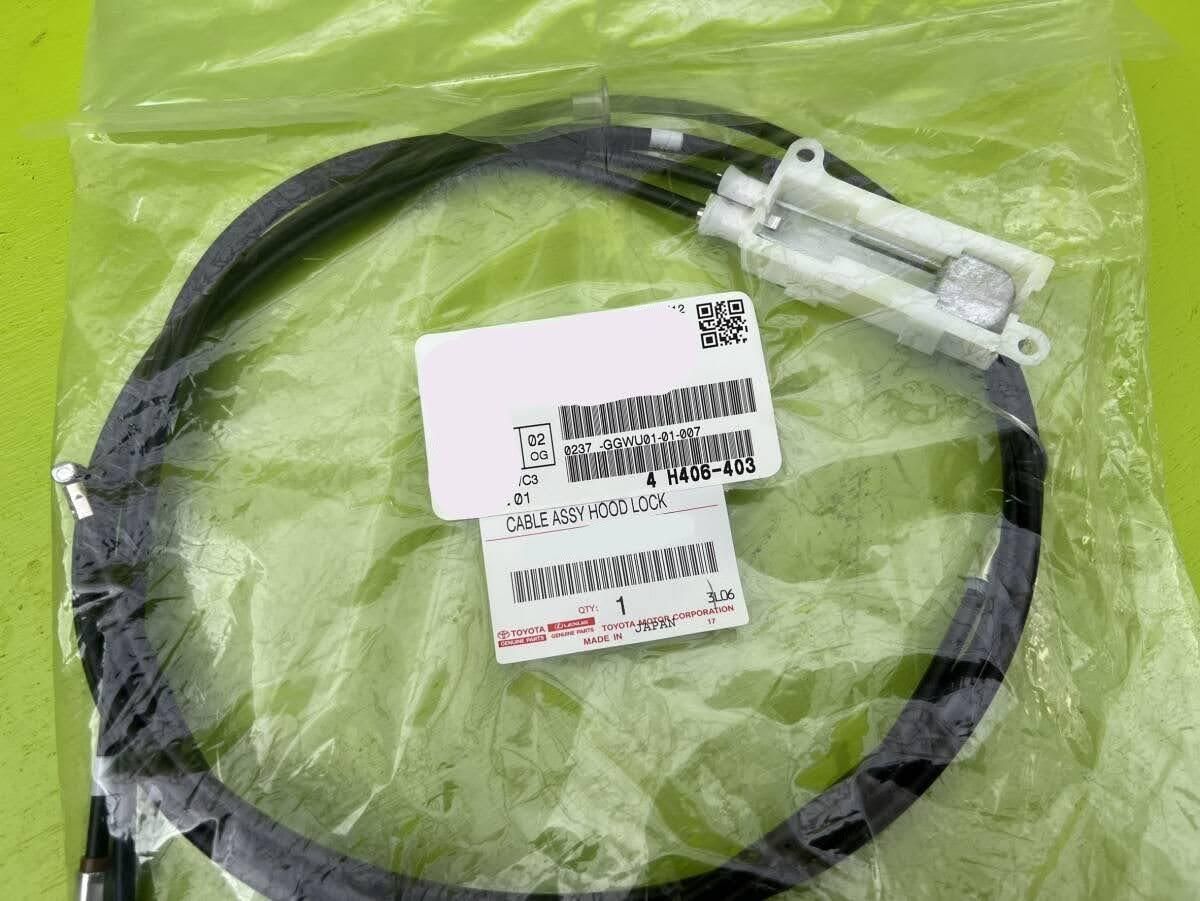 未使用 トヨタ JZA80 スープラ 純正 フードロックコントロール ケーブル ワイヤー ASSY TOYOTA Hood lock control cable ASSY