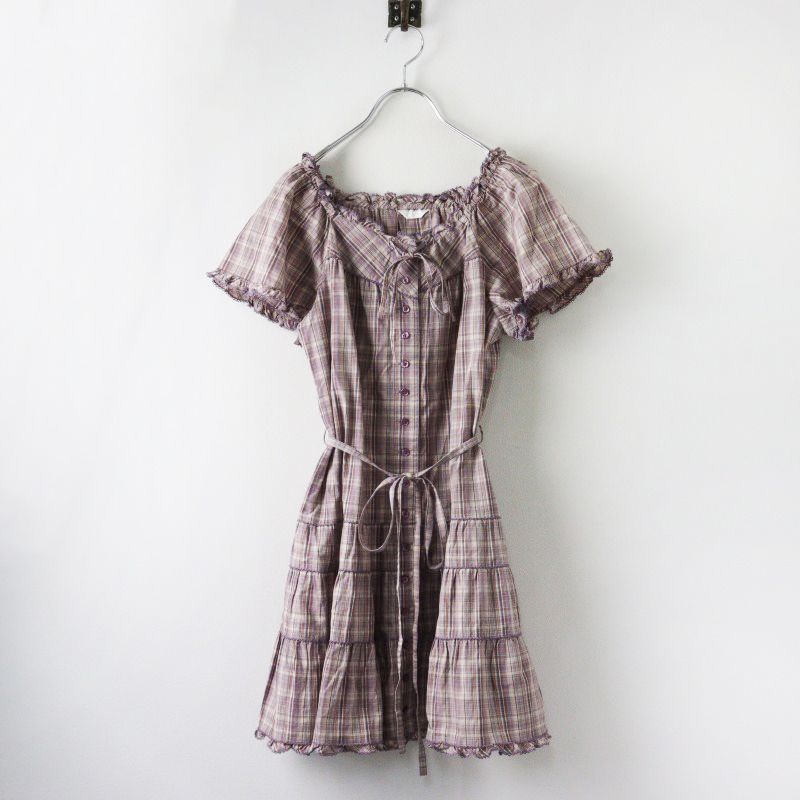 美品】TED BAKER ワンピース 膝丈 M 花柄刺繍 紺 長袖 TED BAKER