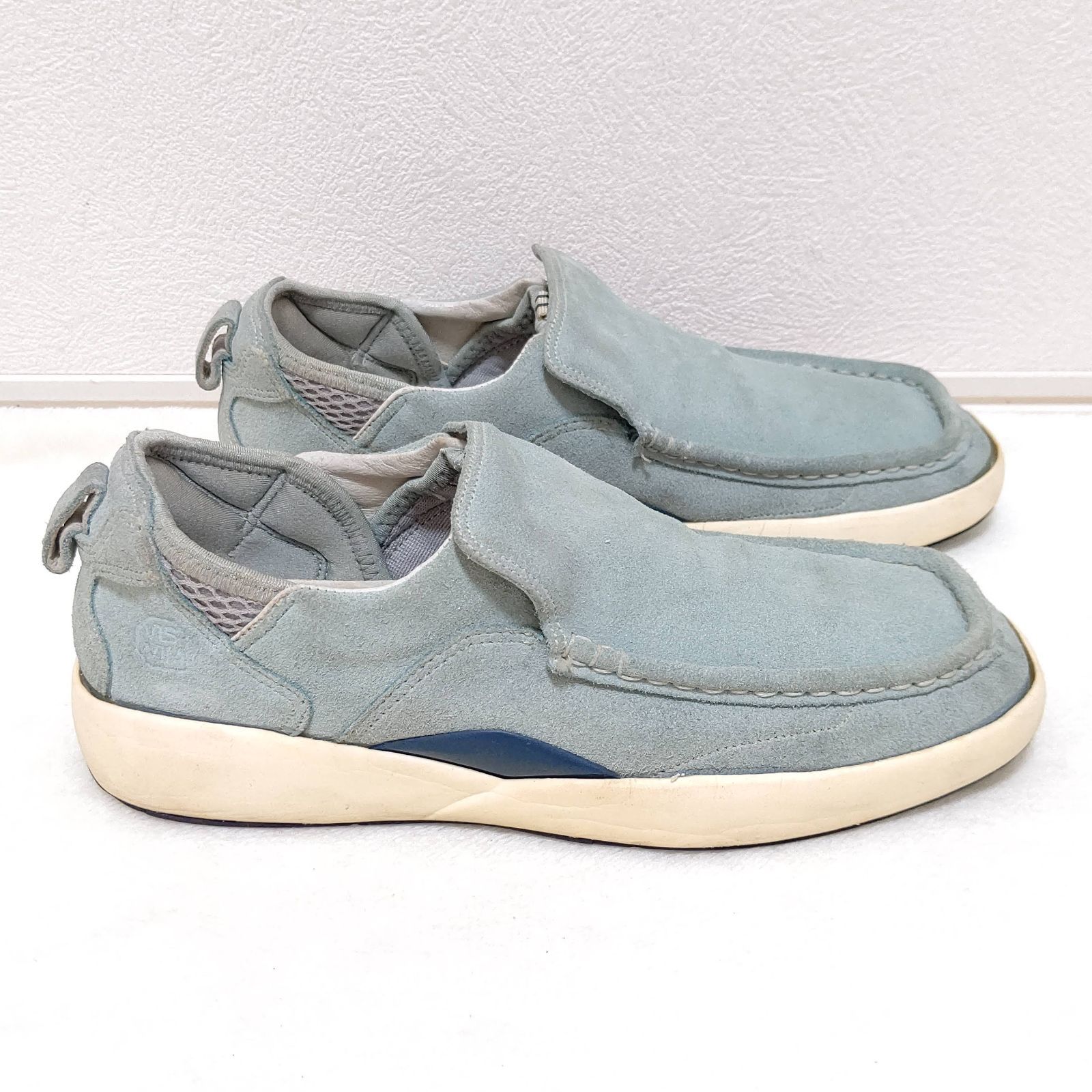 visvim】ヴィズヴィム センターエラスティック レザー スニーカー