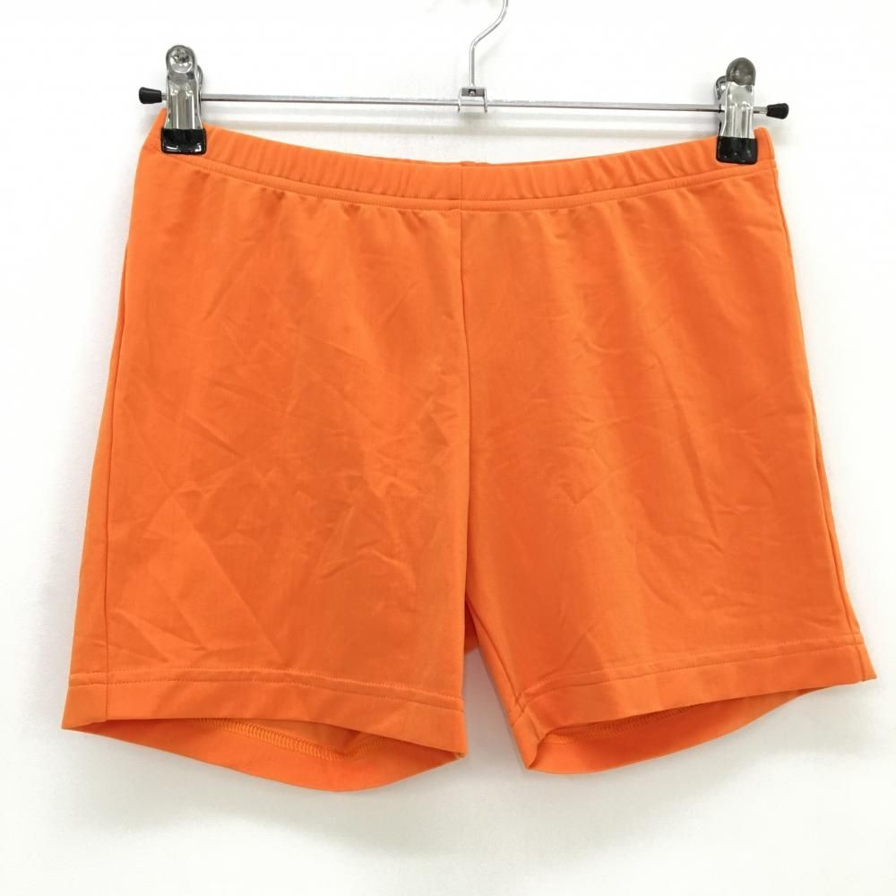 美品】アディダス 中綿スカート オレンジ キルティング インナーパンツ