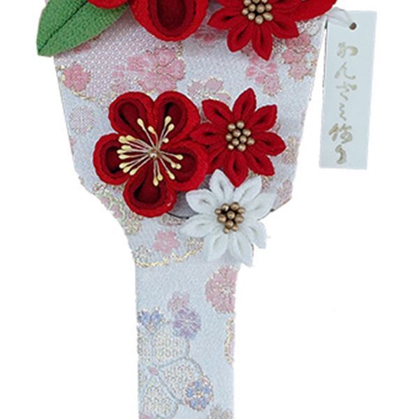  ７号 つまみ細工羽子板 凛 無垢 アクリルケース飾り その他 行事 記念品