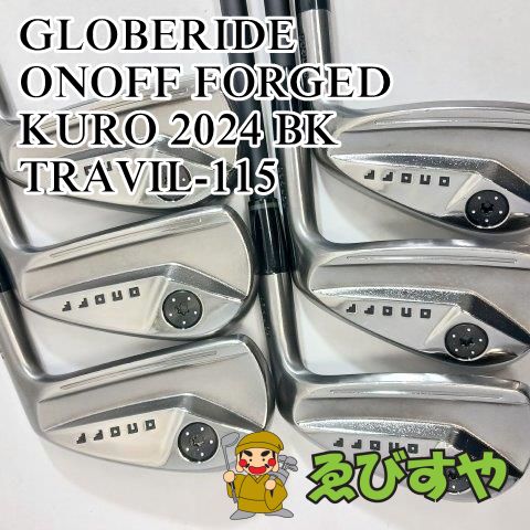 入間 アイアンセット グローブライド ダイワ ONOFF FORGED KURO 2025 BK 6本 5-9 P TRAVIL-115 S 25 0548
