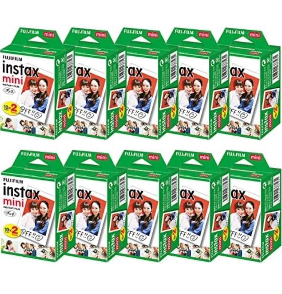 富士フイルム FUJIFILM チェキフィルム instax mini 2パック品 JP2 20枚入り x10個セット 200枚入