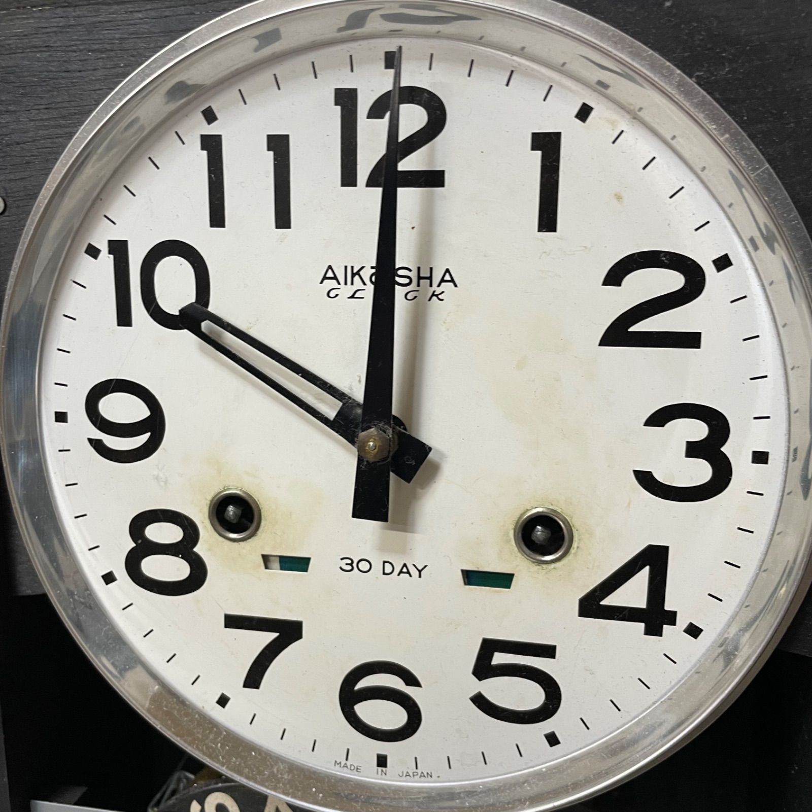 愛工舎 AIKOSHA CLOCK 30DAY 振り子時計 昭和レトロ 壁掛け 柱時計 掛時計 アンティーク 311a