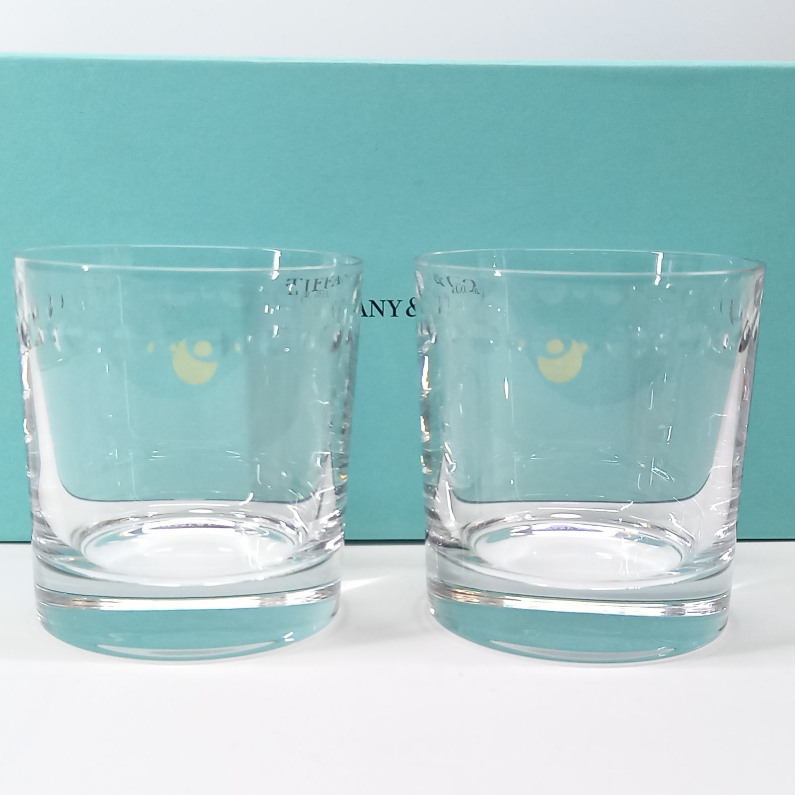 ●新品・未使用●TIFFANY●タンブラーグラス2客●ティファニー ペアグラス ティファニー（Tiffany) タンブラー ペアグラス（2個） ティファニー