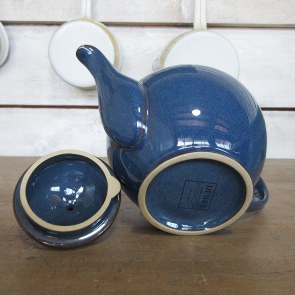 イギリス製 DENBY デンビー インペリアルブルーシリーズ ティーポット