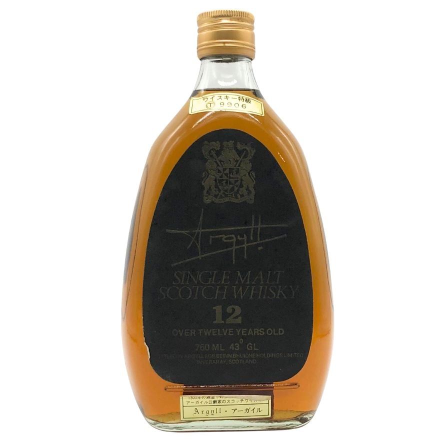 アーガイル 12年 ウイスキー特級 シングルモルト 43% 760ml X