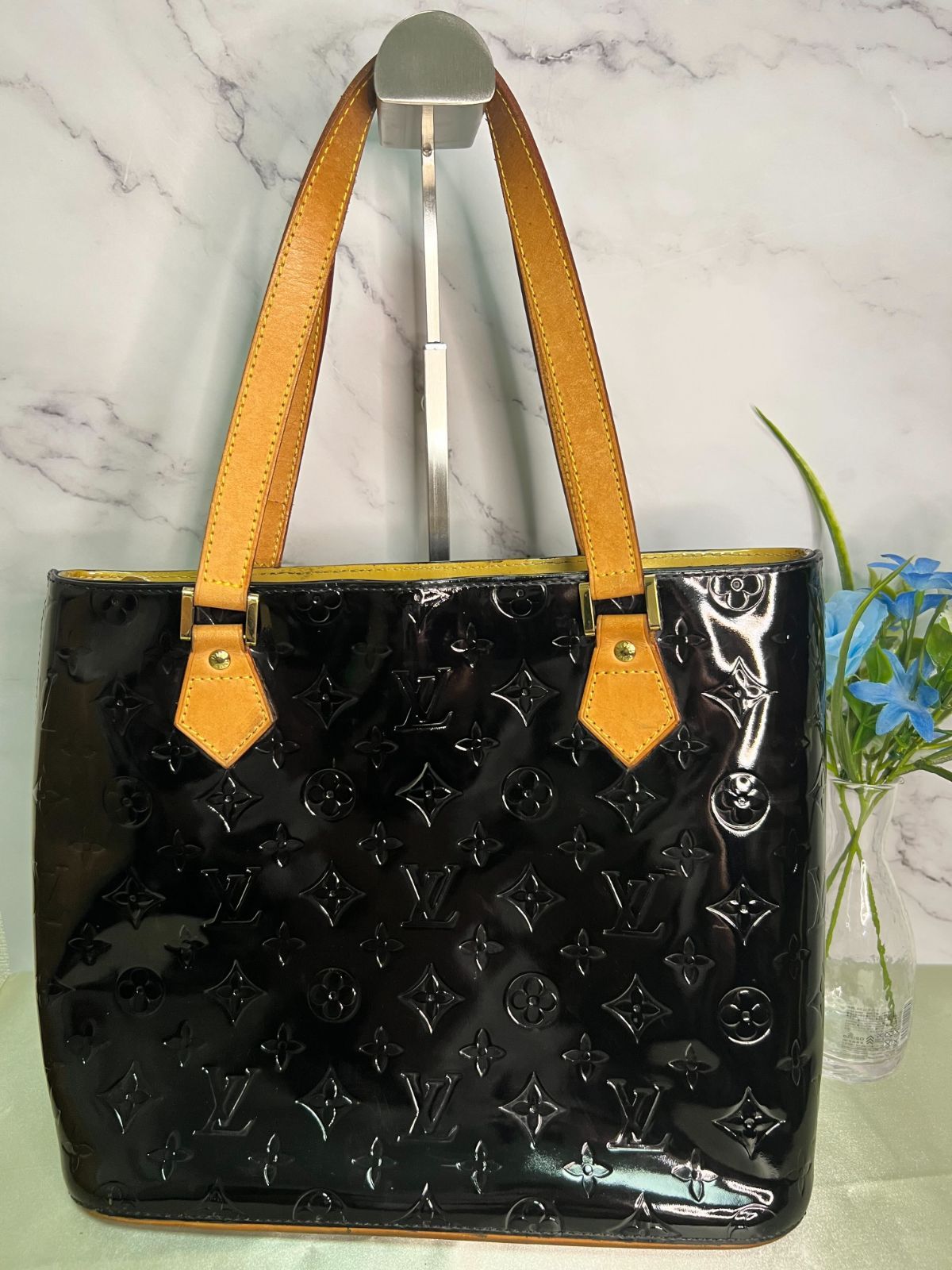 LOUIS VUITTON ヒューストン トートバッグ かっこよい ヴェルニ M91121