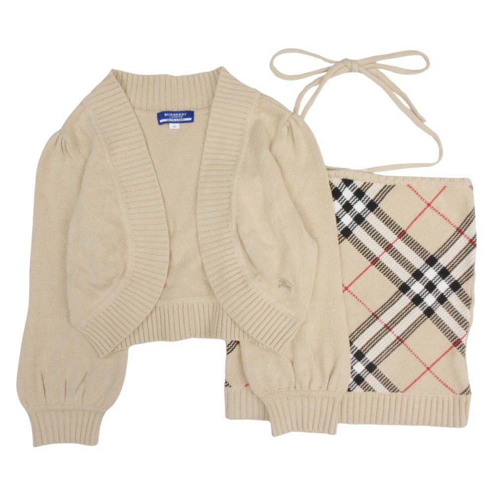 (極美品)BURBERRY BLUE LABEL ウール ニット アンサンブル 極美品)BURBERRY BLUE LABEL ウール ニット アンサンブル の通販