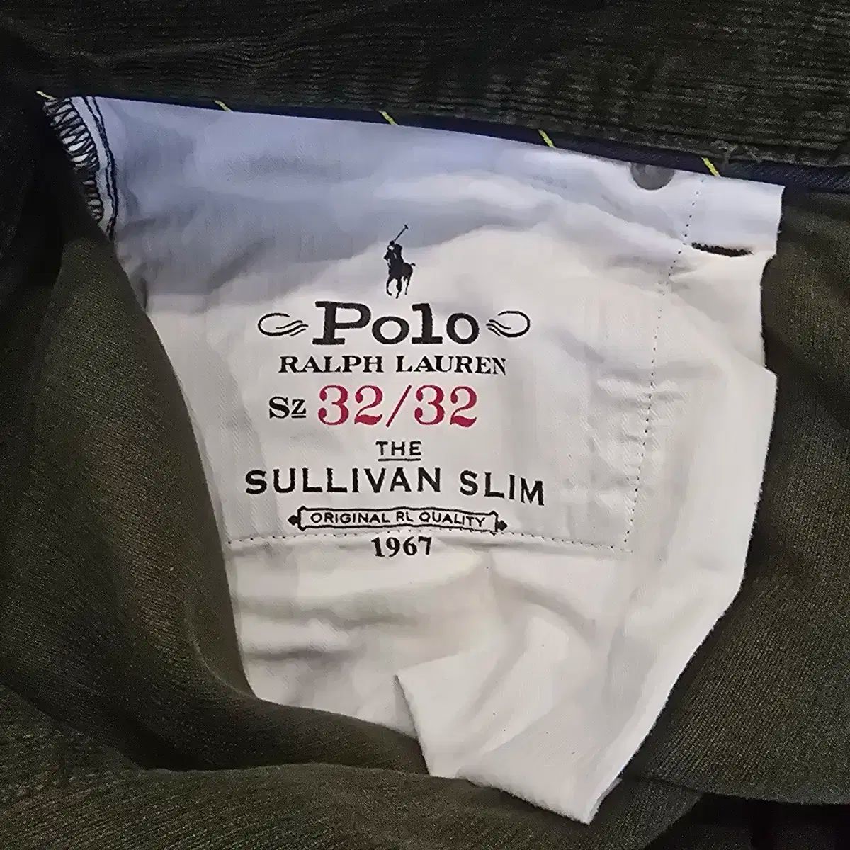 ポロ ラルフローレン ソルリ SULLI スリム コーデュロイ パンツ 32 カーキ