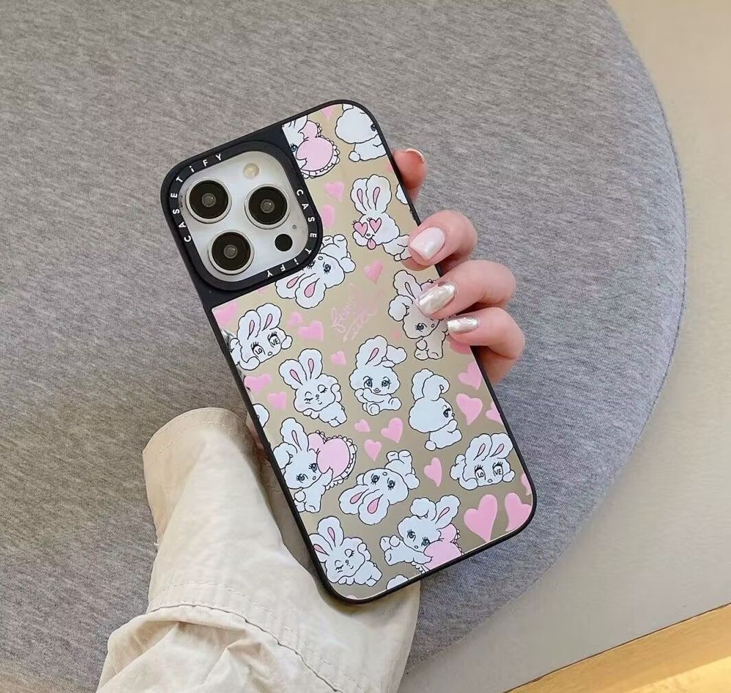 鏡面ハートウサギCASETiFY iphoneケース MagSafe対応 iPhone 16proケース iphone15ケース  iphone14ケース 可愛い スマホケース 四隅保護 衝擊吸收 多機種対応SJK880199 - メルカリ