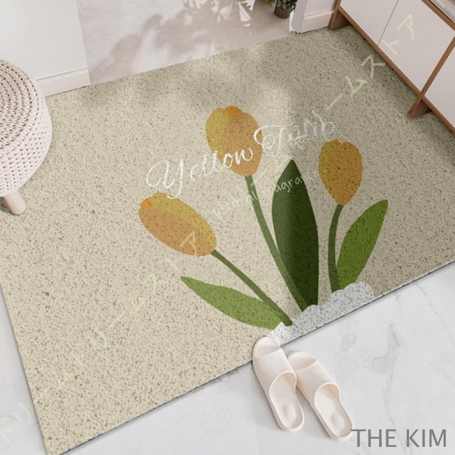 北欧風 みどり 玄関マット 泥落とし 花柄 フロアマット ドアマット 大判 大きめ 室外 室内 泥落としマット カラー 可愛い柄 屋外マット  エントランス 水はけ インテリア ナチュラル 汚れにくい 出入り口 天然素材 滑りにく 泥落としマット 可愛い柄 屋外マット エントランス 水はけ インテリア ナチュラル 汚れにくい 出入り口 天然素材 滑りにくい 60