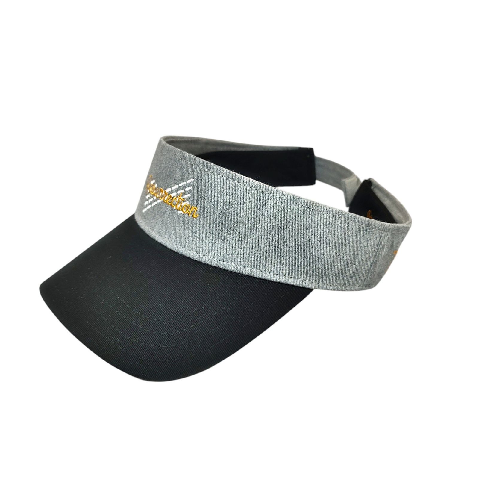 【新品】レザレクション　ゴルフ　サンバイザー　黒 Resurrection レザレクション ゴルフ サンバイザー F グレー/ブラック