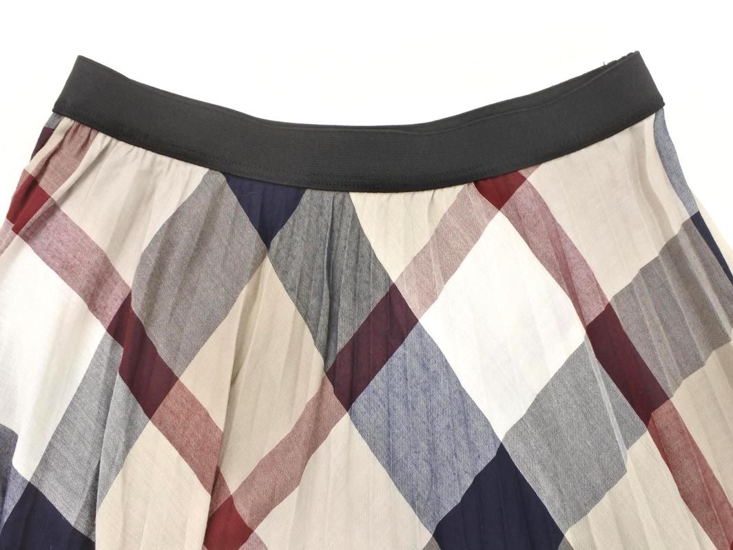 美品✨【ブルーレーベルクレストブリッジ】チェック柄スカート　36 S ベージュ BLUE LABEL CRESTBRIDGE（ブルーレーベルクレストブリッジ）の