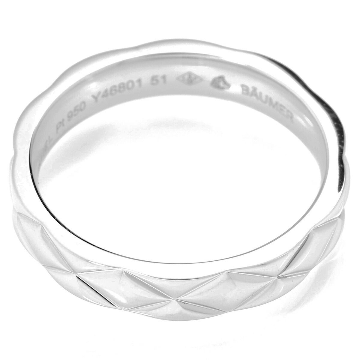 シャネル マトラッセ リング 指輪 J1648 Pt950 12号 CHANEL 中古  